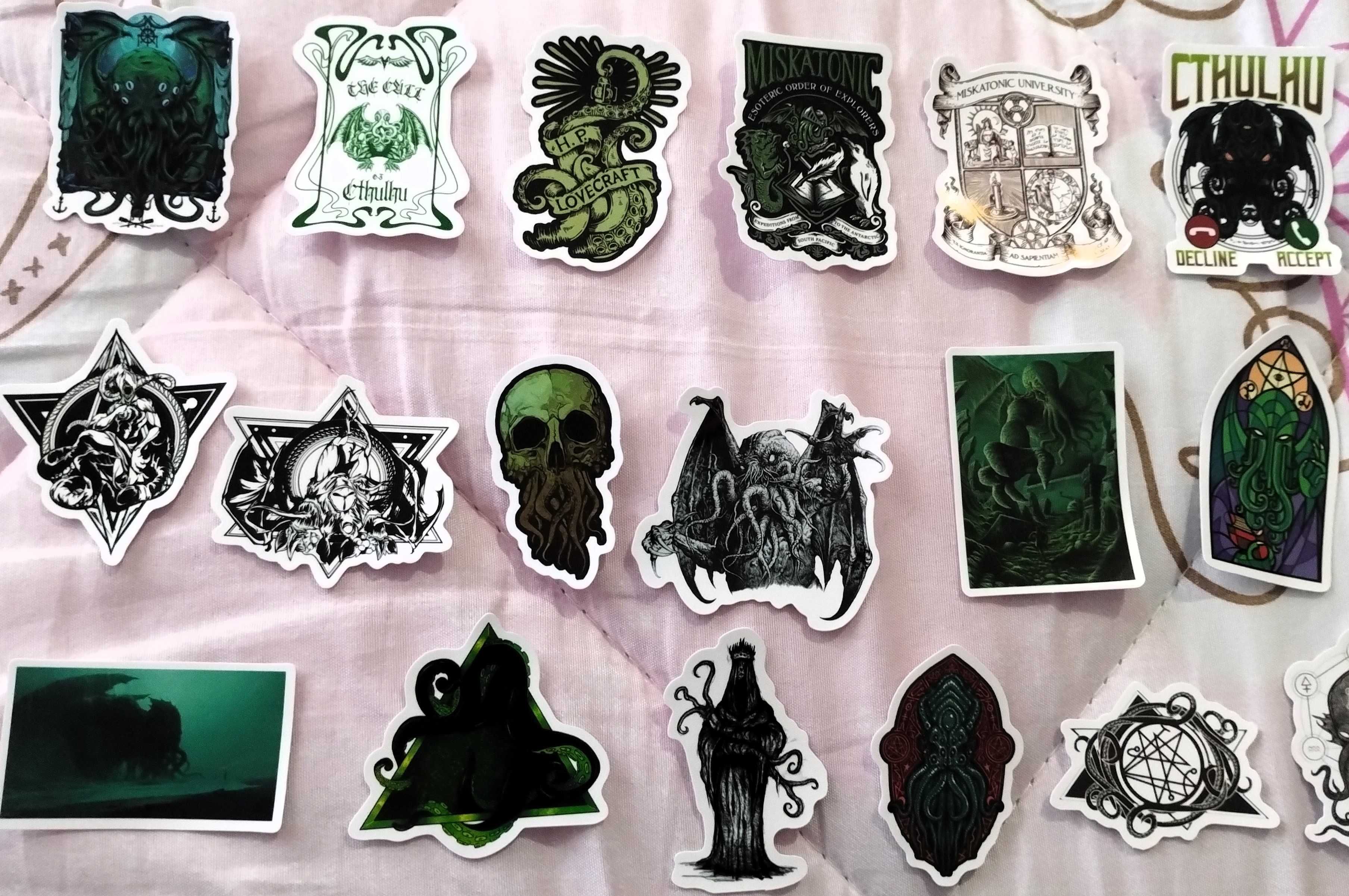 Colecção 50 Autocolantes Cthulhu H.P. Lovecraft