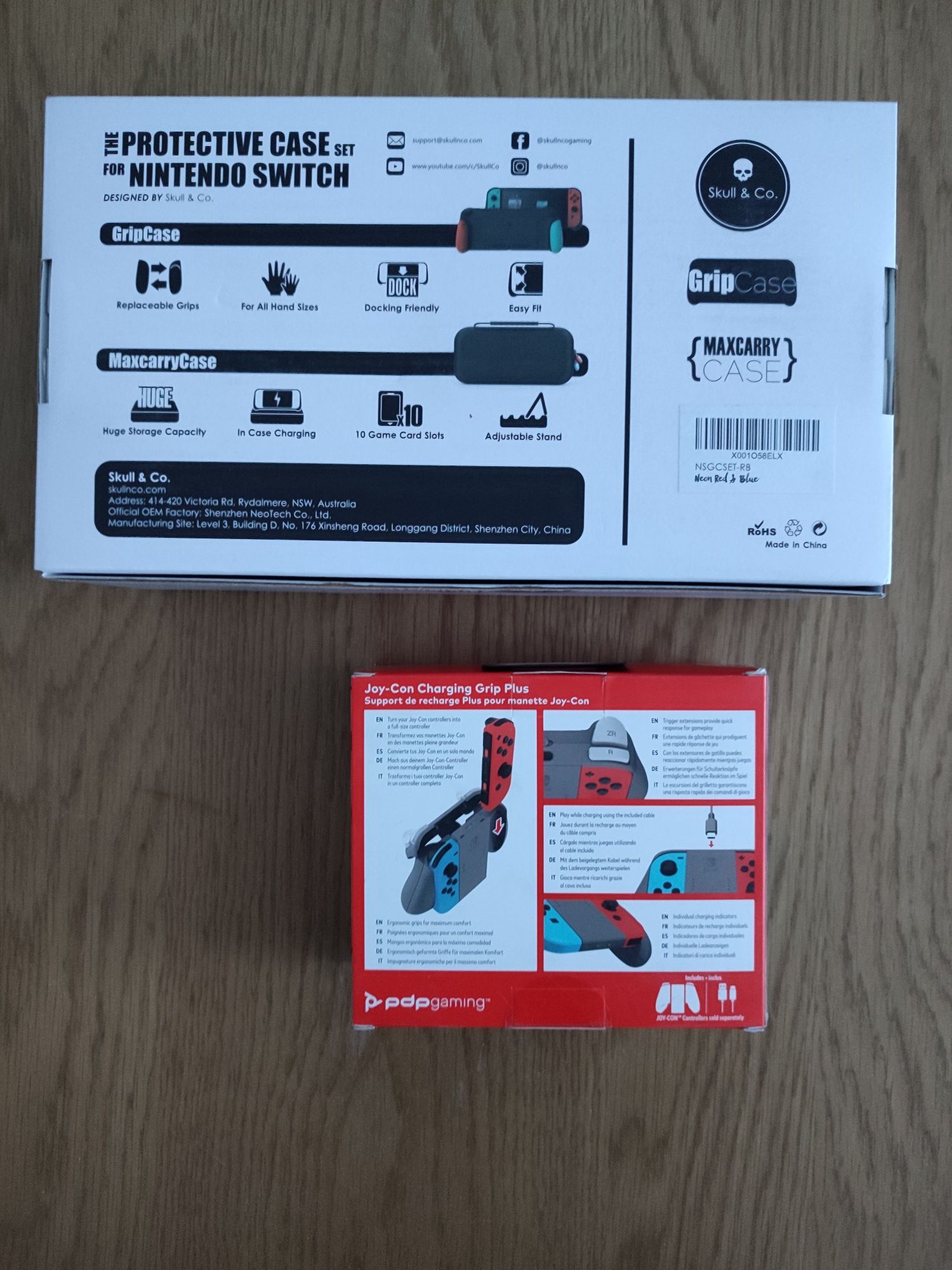 Etui, Grip, Ładowarka Joy Con do Nintendo Switch