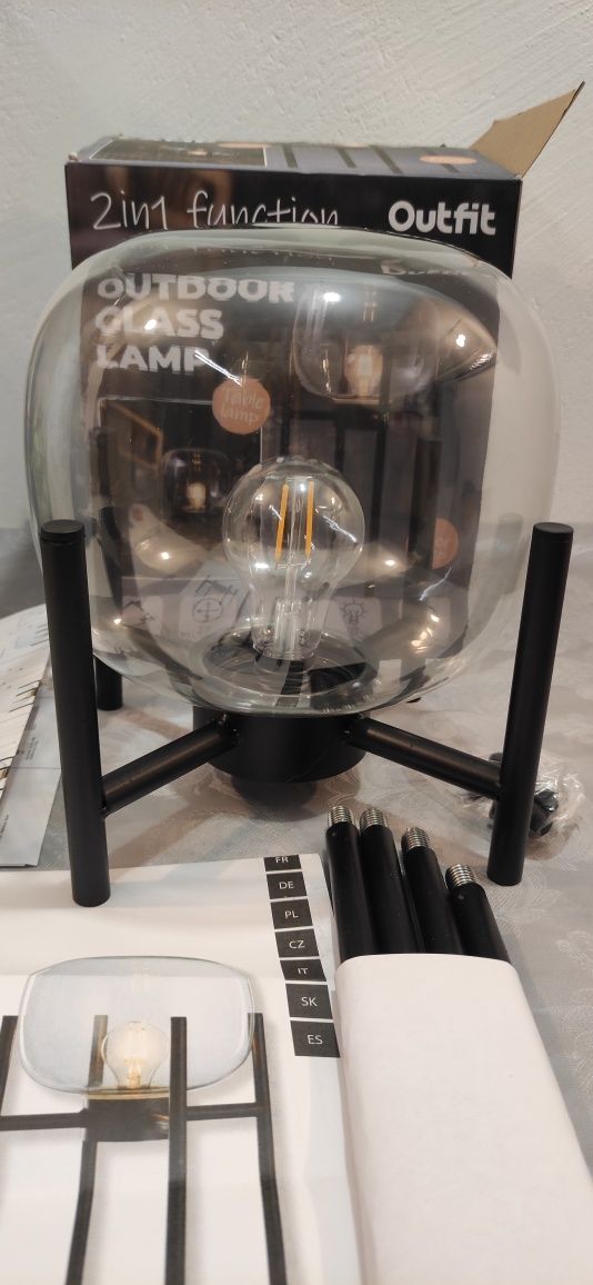 Lampa w stylu loft 2w1