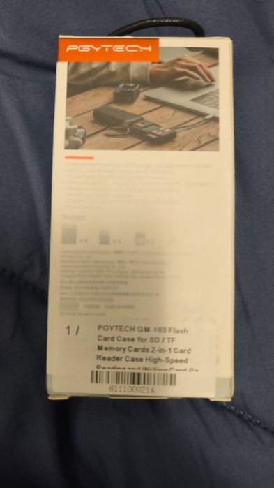 PGYTECH CreateMate – Leitor e Estojo para Cartões de Memória de Alta V