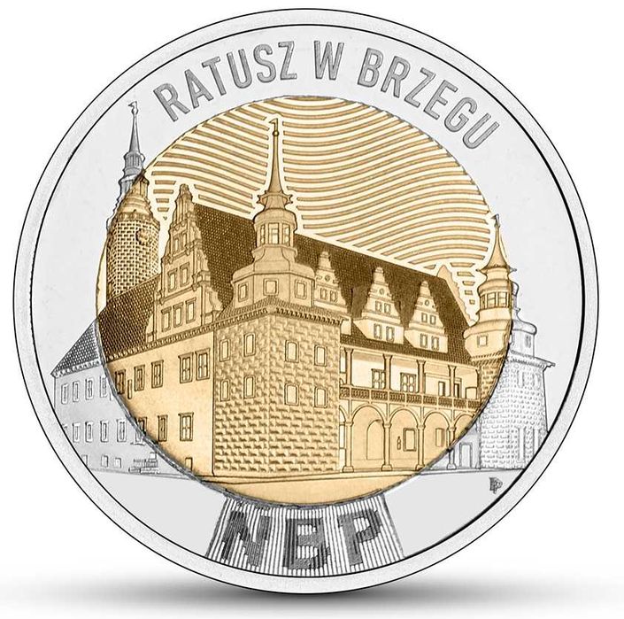 5 zł Ratusz w Brzegu - Odkryj Polskę Worek 100 szt + foldery