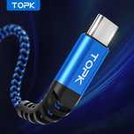 Продам  кабель для зарядки  TOPK,  1 и 2 метра.