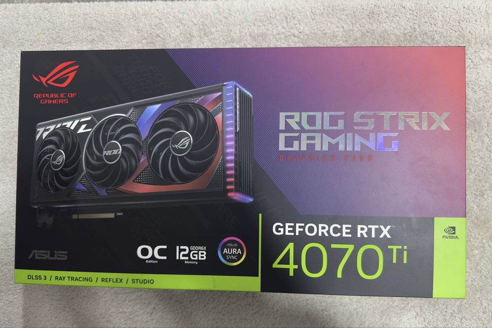 Nvidia RTX 4070 Ti Rog Strix Fatura Garantia