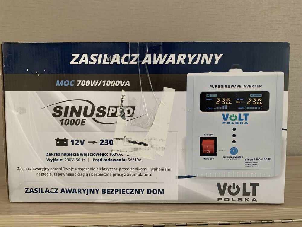 Продам перетворювач напруги (инвектор) Volt Polska 1000E 12/230