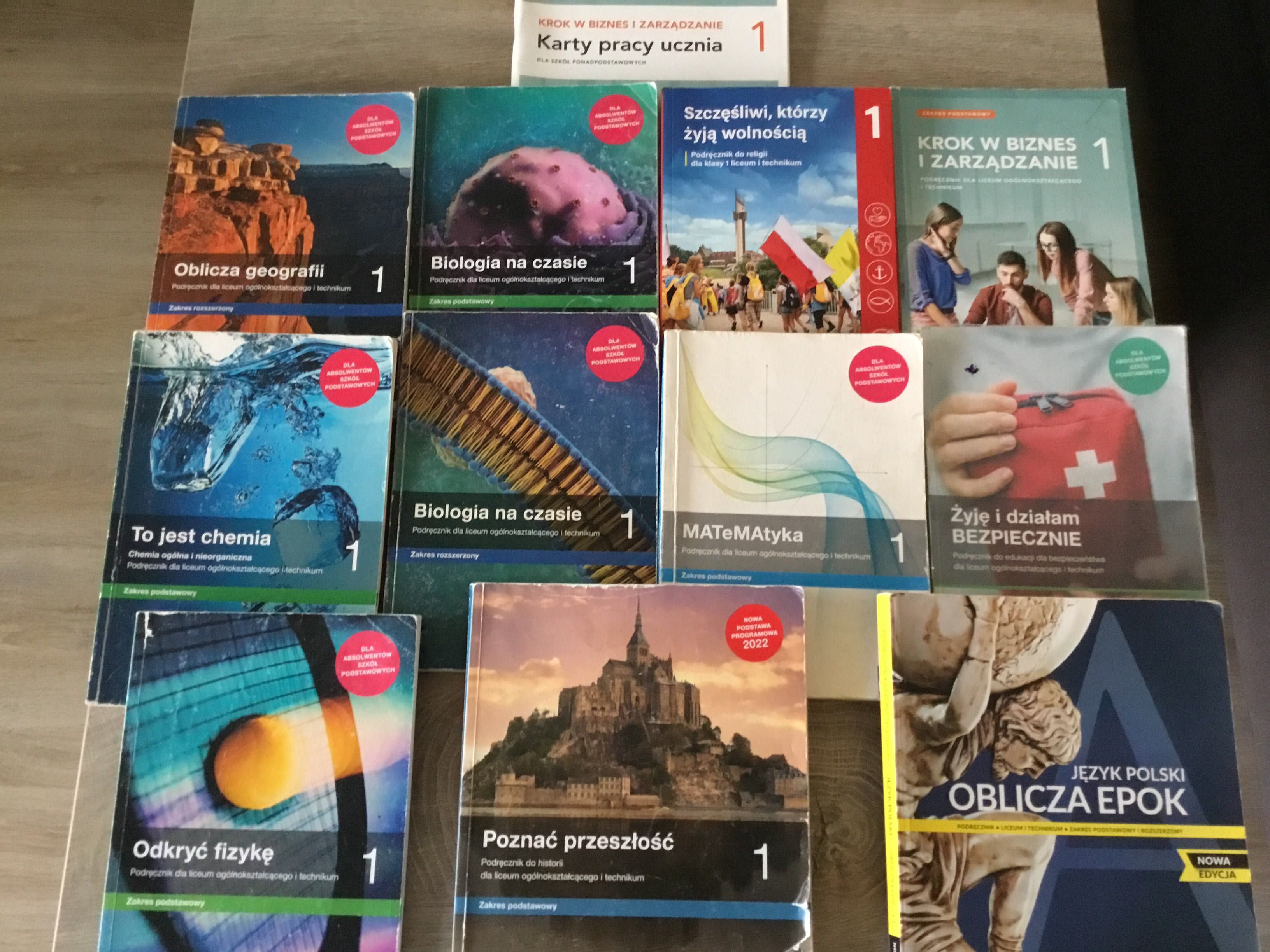 Podręczniki Liceum Klasa 1