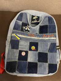 Рюкзак-сумка джинсовий патріотичний hand-made