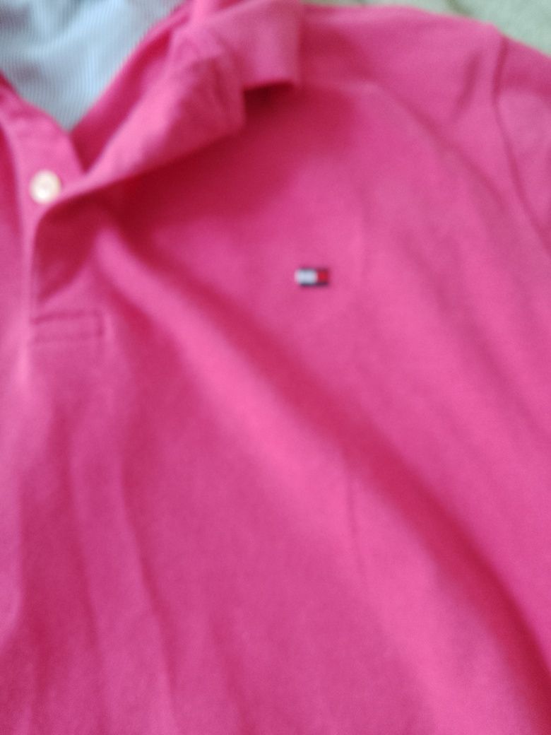 Bluzka polo Tommy Hilfiger L fuksja