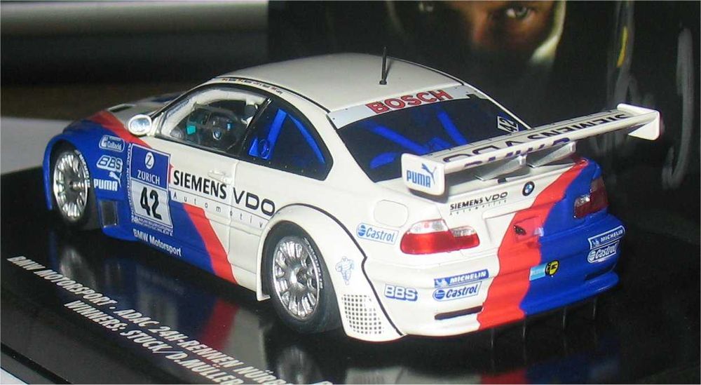 Minichamps - BMW M3 GTR -Vencedor 24H Nurburgring 2004- Pedro Lamy