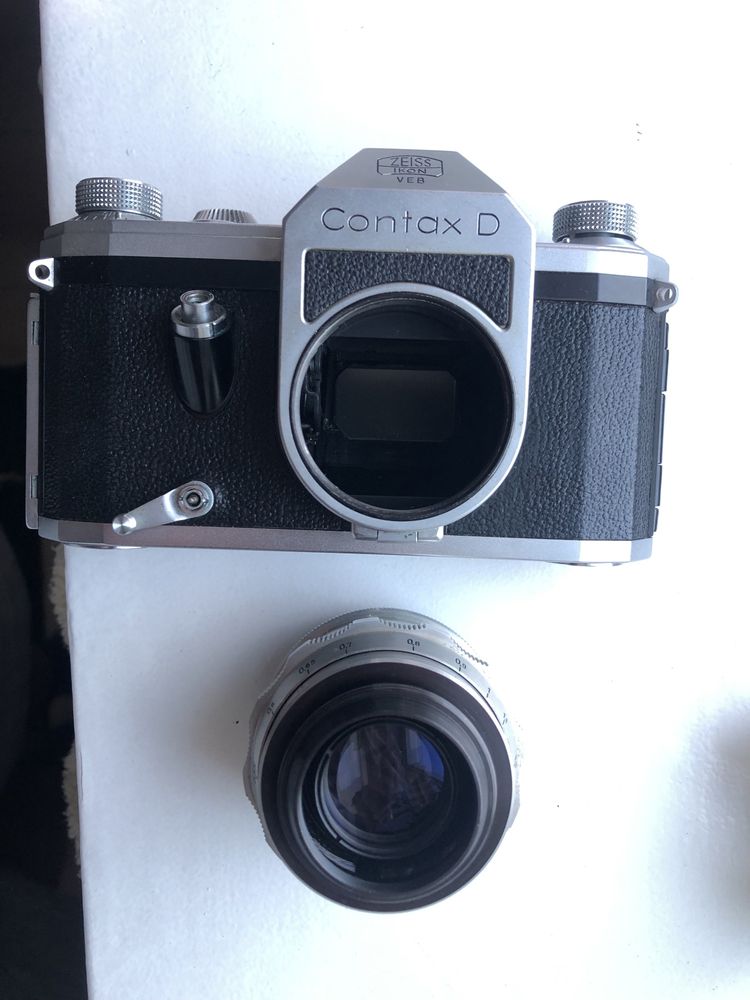 Contax D Carl Zeiss Jena Biotar 2/58, Pentacon ZI Tessar 2.8/50