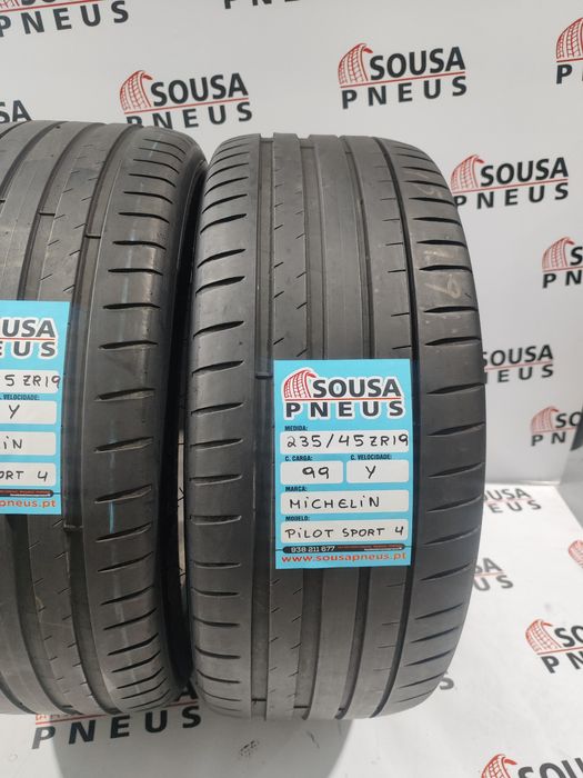 2 pneus muito bons 235-45R19 Michelin - Oferta dos Portes