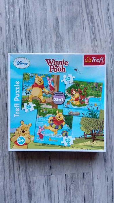 Puzzle dla dzieci 3w1 Kubuś Puchatek Disney Trefl 3+