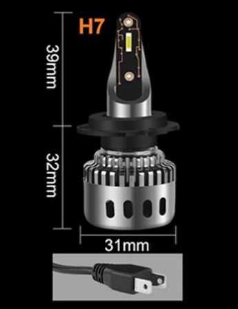 Диодные лампы - LED лампы H7, диод CSP 3570