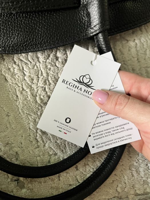 Сумка шкіряна італія шопер чорна