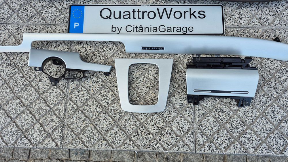 AUDI A4 B6/B7-Kit Completo Frisos/Trims ALUMINIO ESCOVADO COMO NOVOS