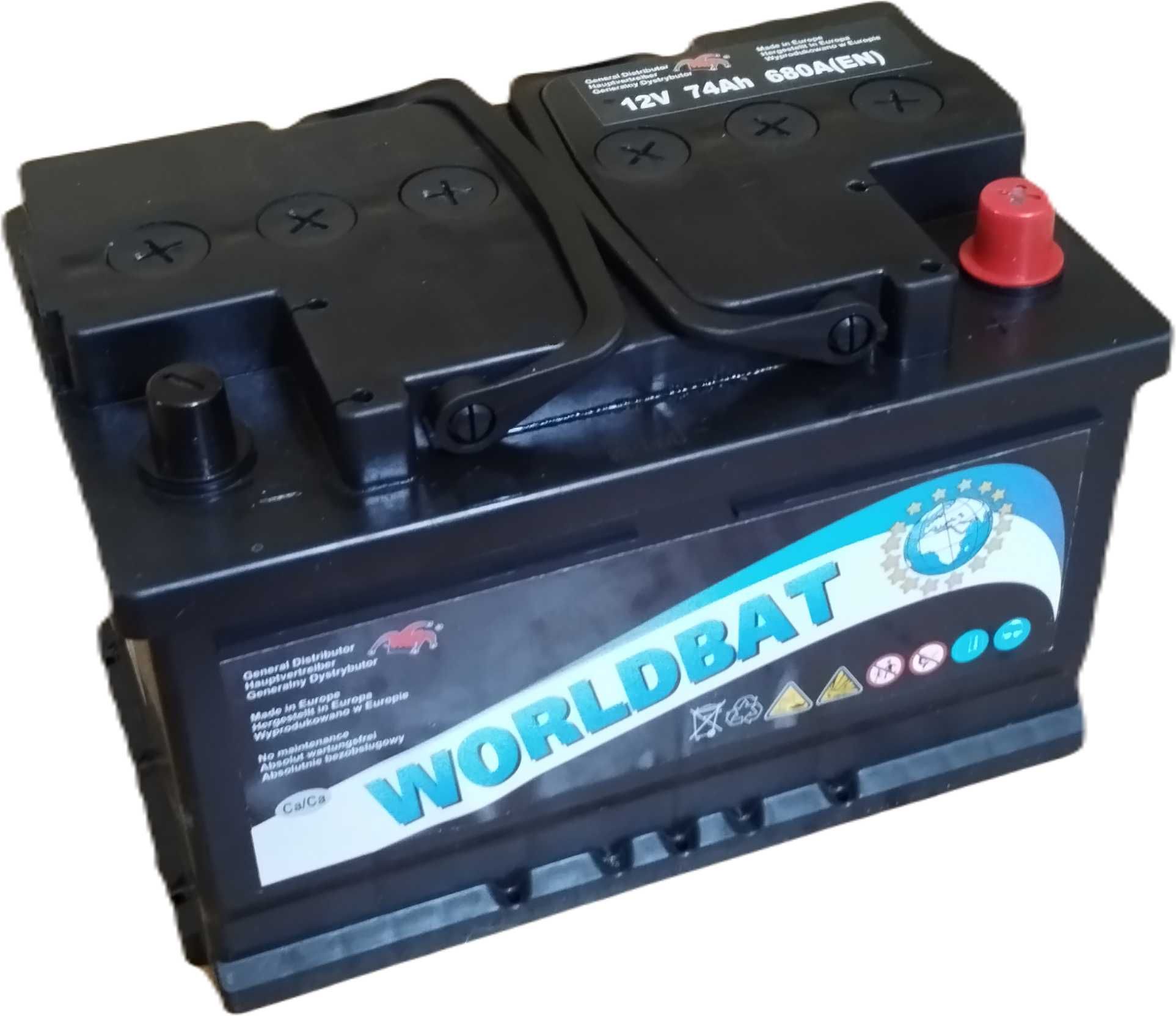 Akumulator WORLDBAT 12 V 74 Ah 75 Ah 680 A Najtaniej !!!