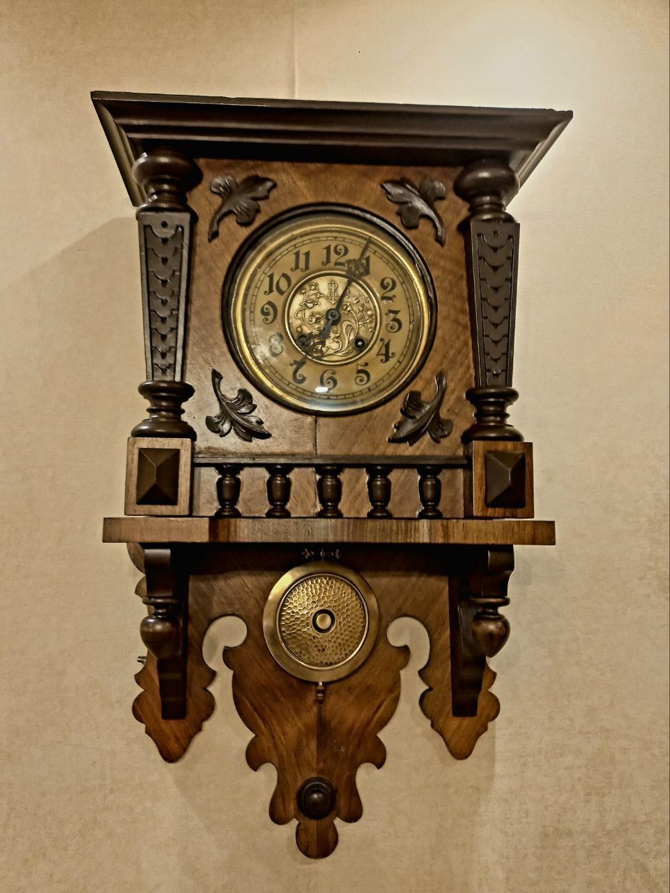 Gustav Becker P42 настенные часы, старинные, немецкие часы, с боем.