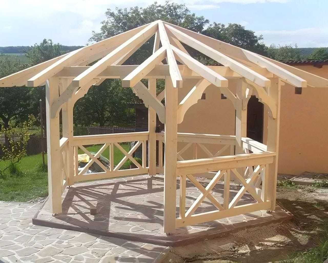 ALTANA, WIATA DREWNIANA, CARPORT - solidna robota/konstrukcja-na lata.