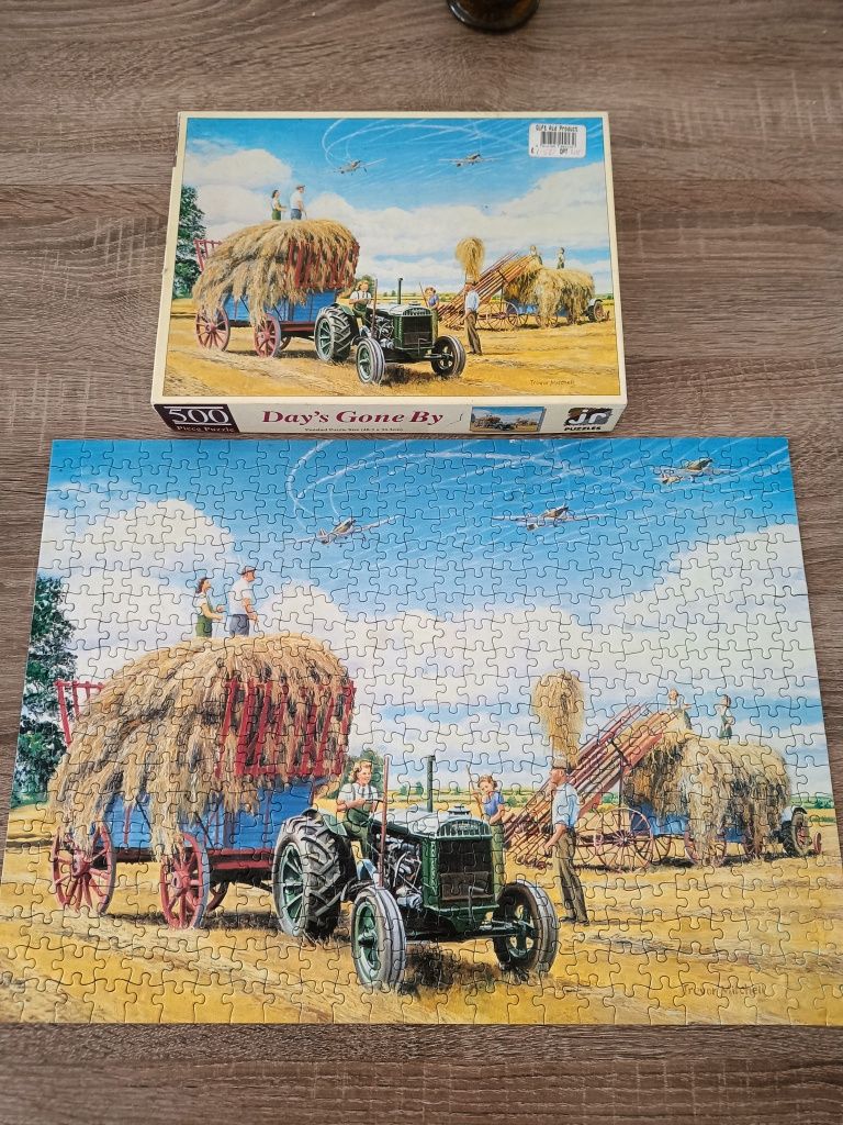 Puzzle 500. Wiejski krajobraz. Kompletne.