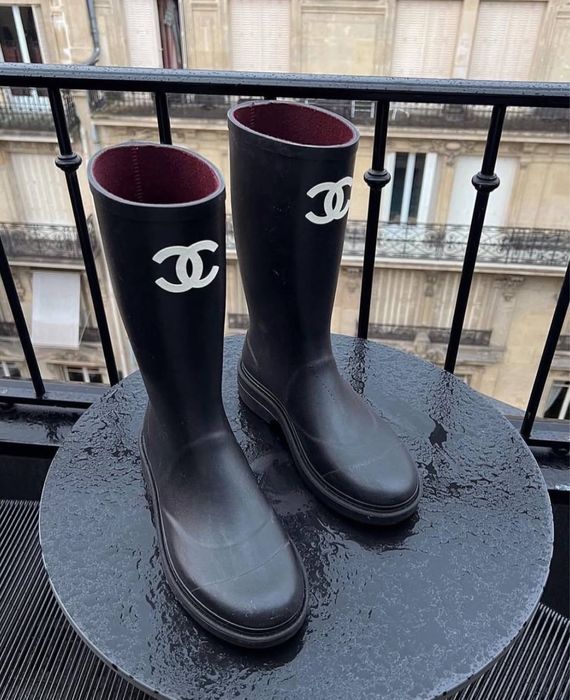 В наявності ‼️ Гумові чоботи брендові chanel шанель
