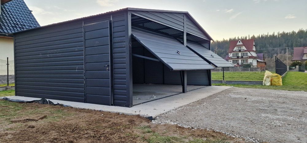 Garaż Domek 4x5 z Oknem w Cenie Grafit PROMOCJA