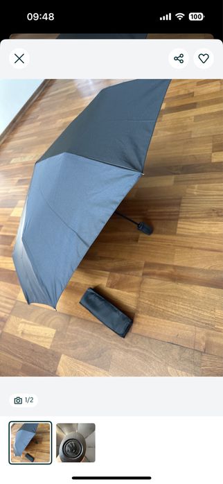 Parasol składany czarny skoda