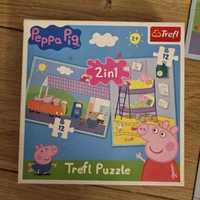 Peppa puzzle 2x12 Trefl wiek 2+