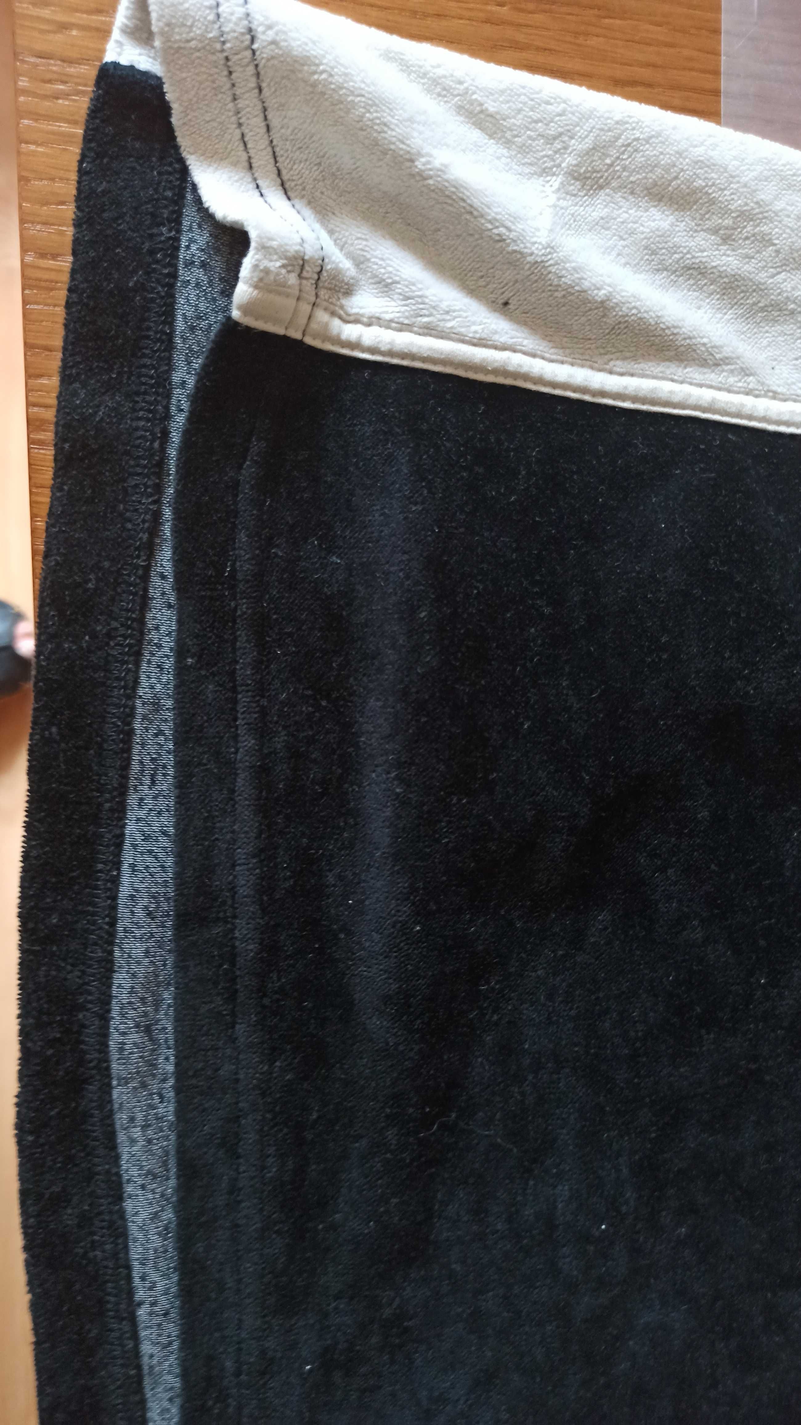 Aksamitna bluzka bluza dopasowany dres 38