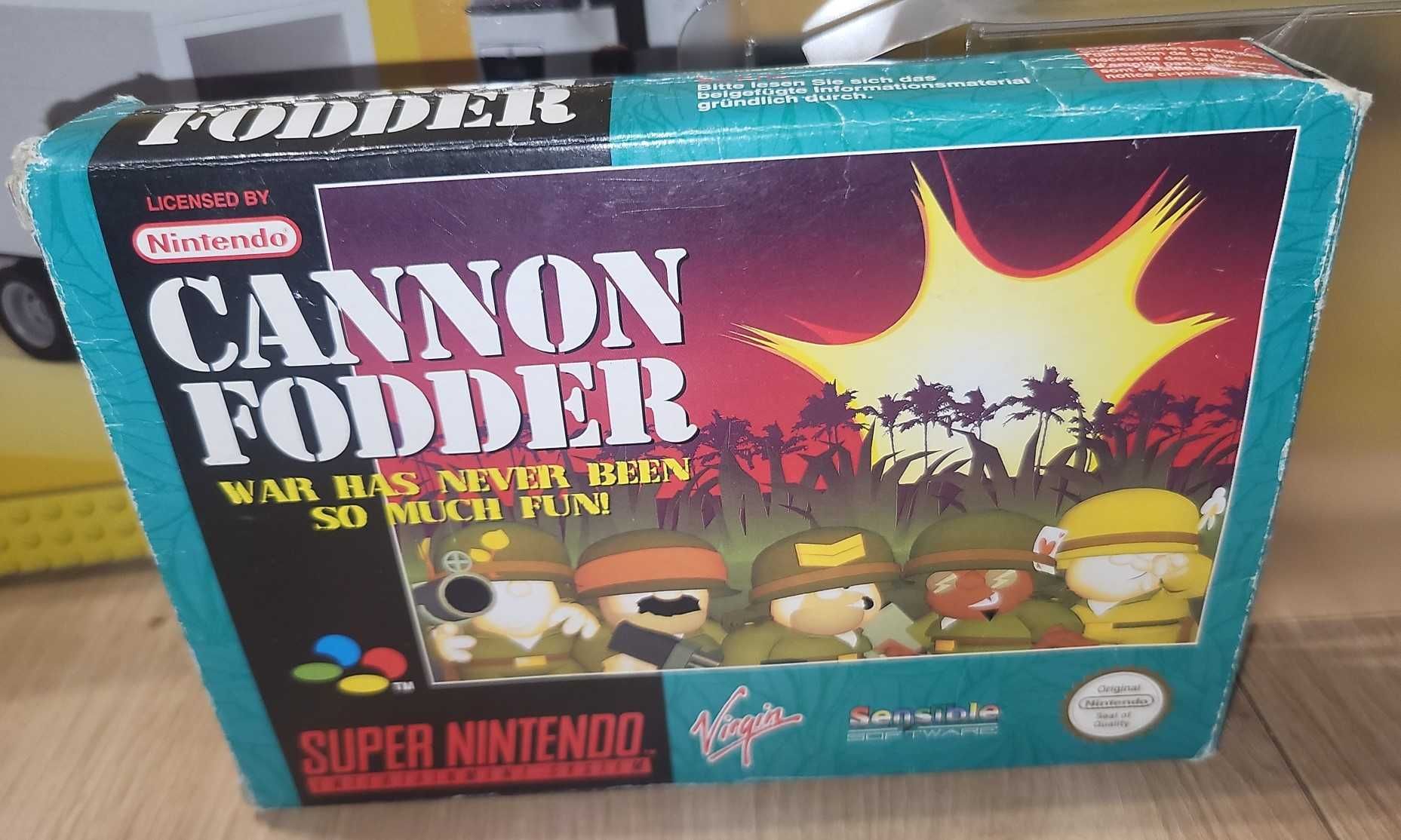 Gra Cannon Fodder - NINTENDO SNES - DB- stan CIB Komplet +Protektor