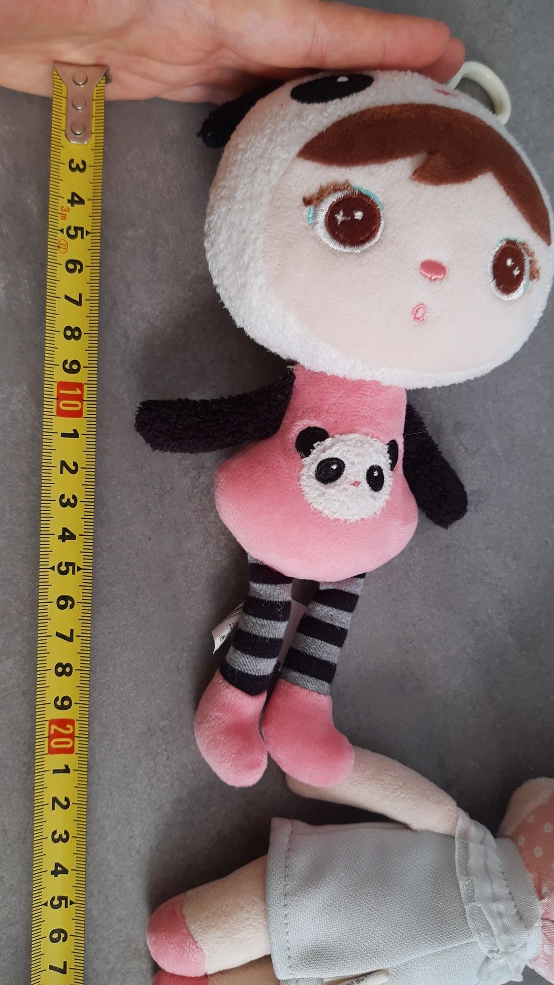 Lalka Metoo Panda mini22cm i króliczek lalka23cm