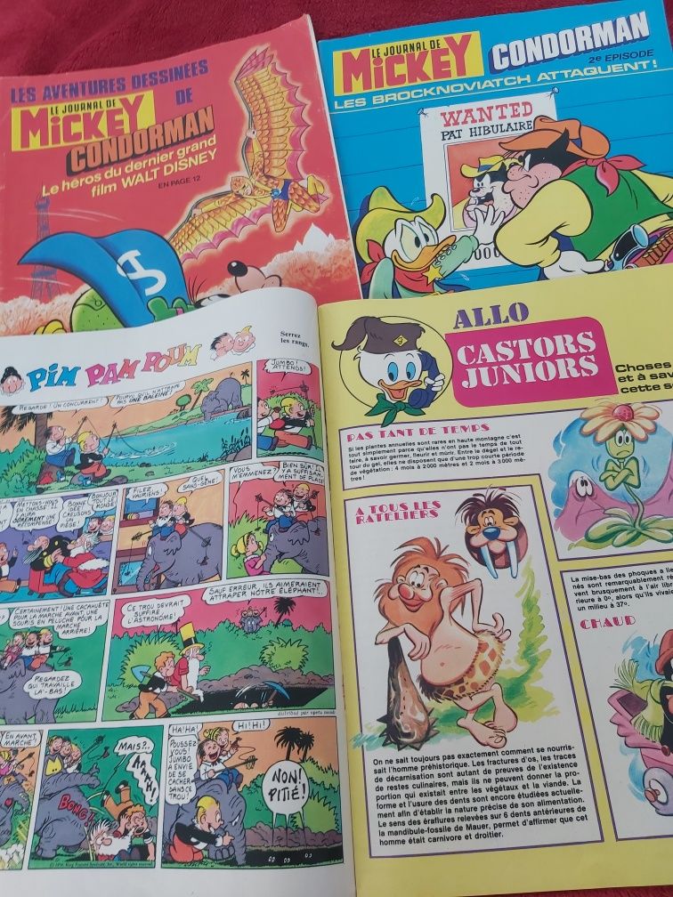 UNIKAT Komiks Myszka Miki francuski - Le Journal de MICKEY 6 numerów