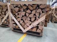 Drewno opałowe 1m3 na paletach DĄB,BUK,BRZOZA,GRAB - dostawa w cenie