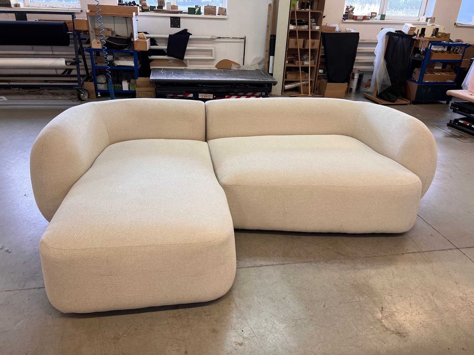 Narożnik Martina bez funkcji spania,kremowy, darmowa dostawa, od ręki!