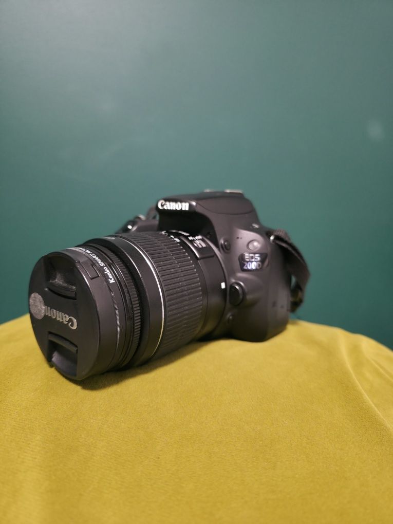 Aparat canon eos 200d 3 obiektywy pełen zestaw dla początkujących