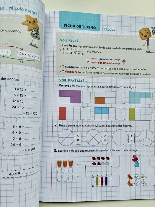 Caderno de fichas 3 ano (estudo do meio + matematica)