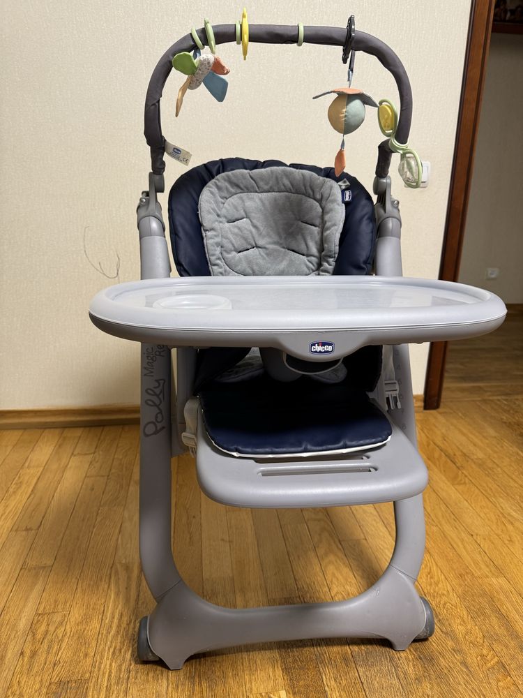Стільчик для годування кресло для кормления CHICCO polly magic relax