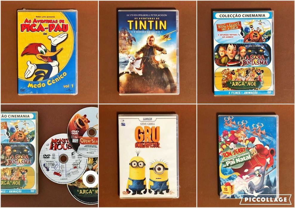 FILME DVD [desde 12€] Gru Pica Pau Tintin Tom & Jerry Desenho Animado