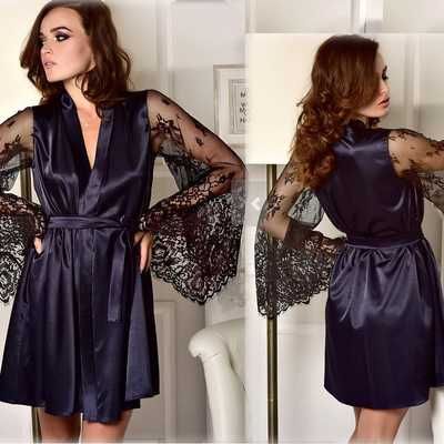 Атласный халат  222/20П