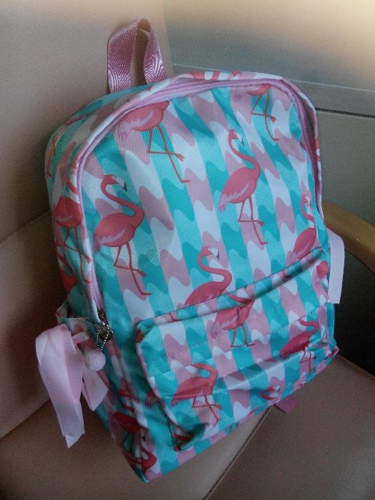 Рюкзак портфель Фламинго розовый ментоловый женский