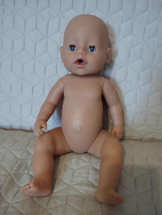 Lalka Baby Born bobas 827956 łóżeczko ubranka pieluszka