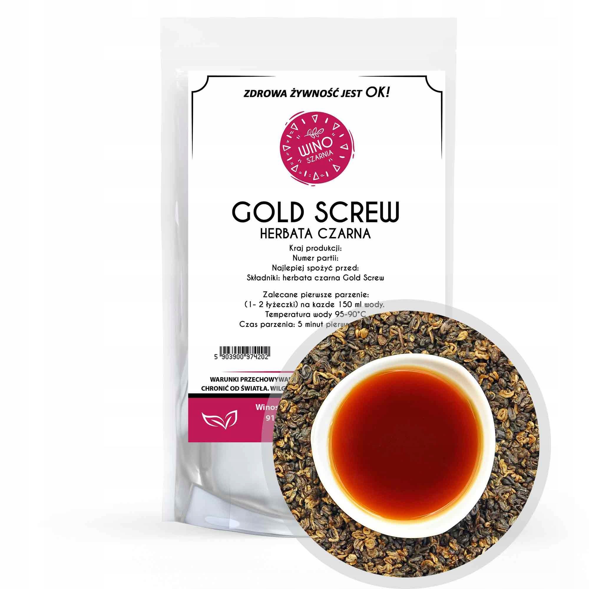 Herbata Czarna Gold Screw 1Kg