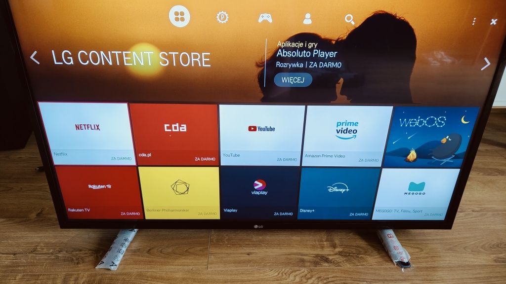 43cale smart tv LG , Wi-Fi, 4K UHD, HDR, DVB-T2