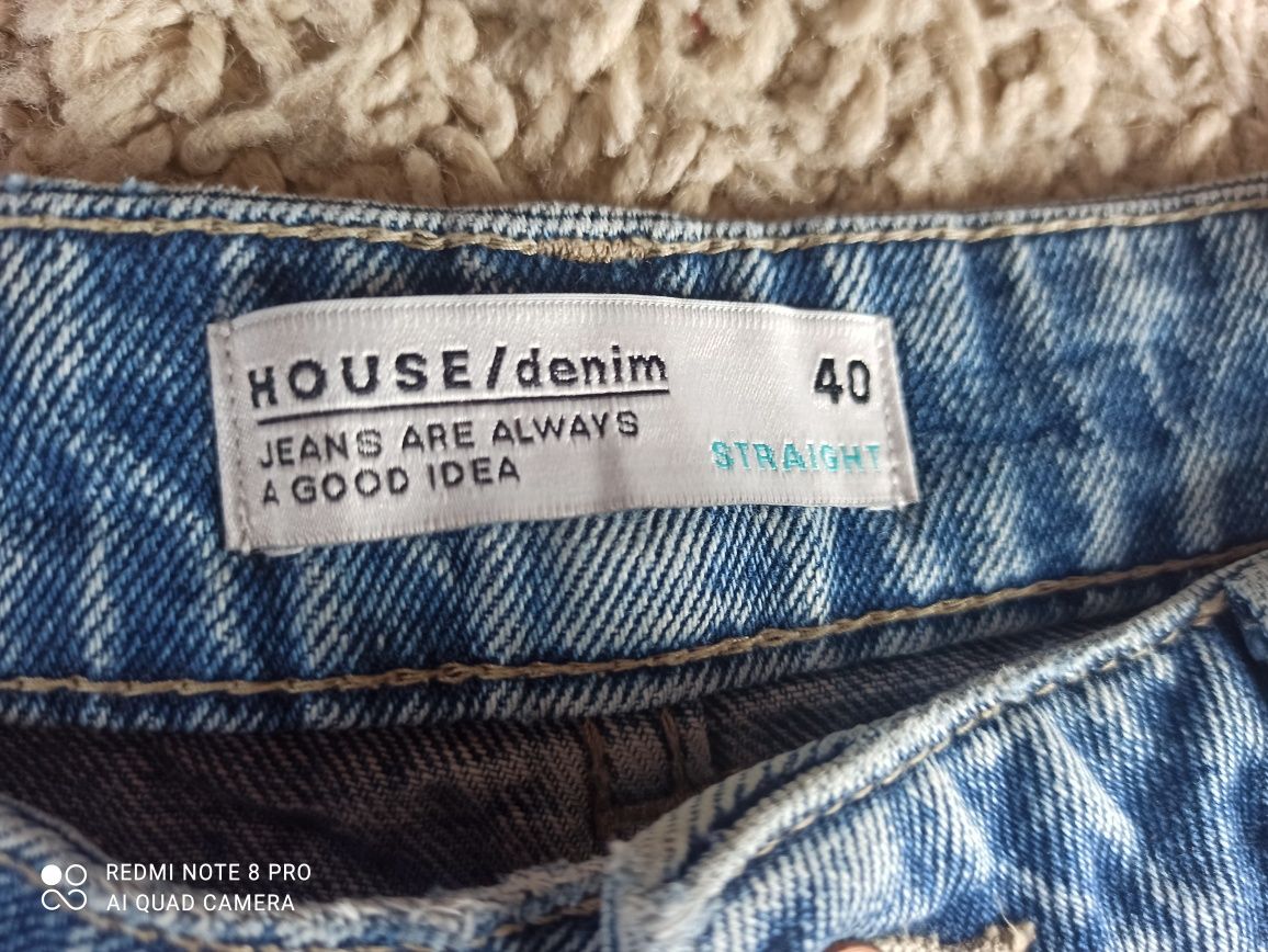 Damskie spodnie house straight rozmiar 40