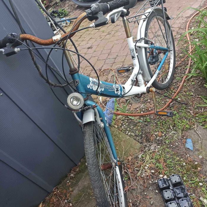 rower, koła 24 cale, z przerzutkami na części