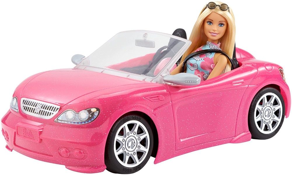 Набор с куклой Барби и машиной кабриолет Barbie Doll and Car Mattel