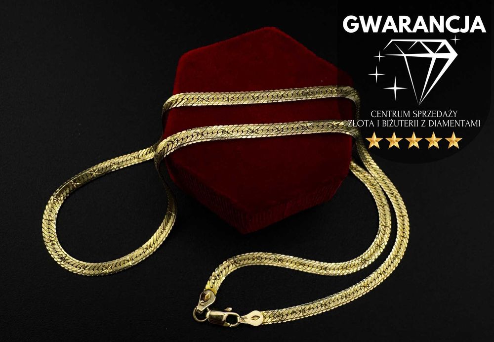 Złoty Łańcuszek Żmijka | JAK NOWY | 585 | 10.10g