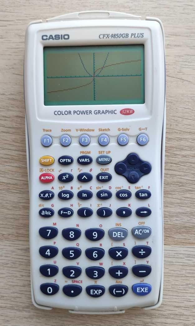 Calculadora gráfica cientifica Casio CFX-9850GB PLUS.