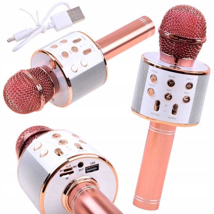 Mikrofon bezprzewodowy karaoke z głośnikiem i Bluetooth - NOWY wyprz.