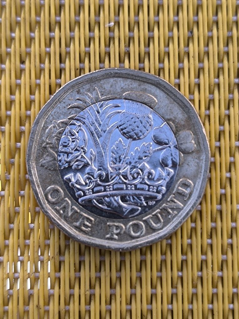 Moeda rara one pound de 2017