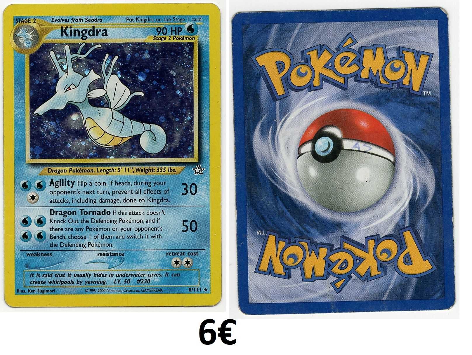 Cartas Pokemon antigas