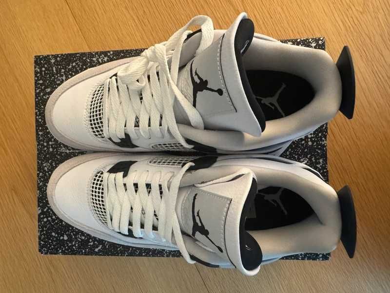 Buty meskie Mokasyny  Jordan_4_Retro_Black_Military_R.46